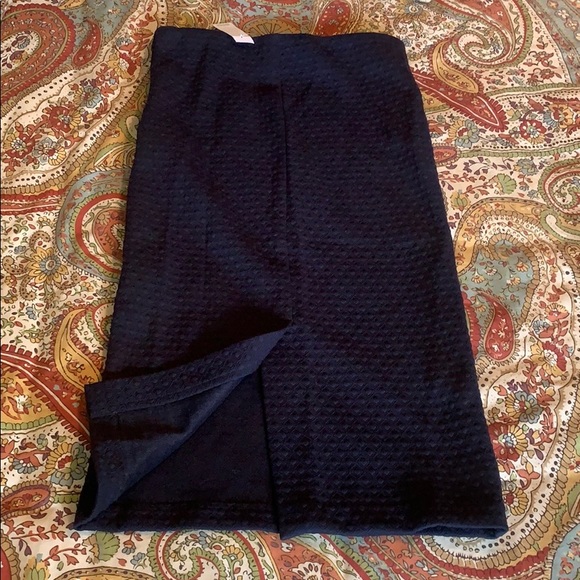 LOFT Navy Skirt - Picture 3 of 3